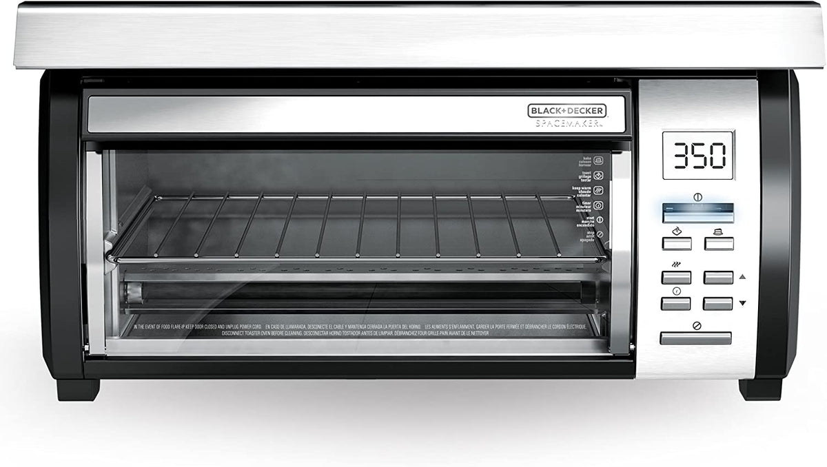 Under-Counter Toaster Oven, Black and Stainless Steel