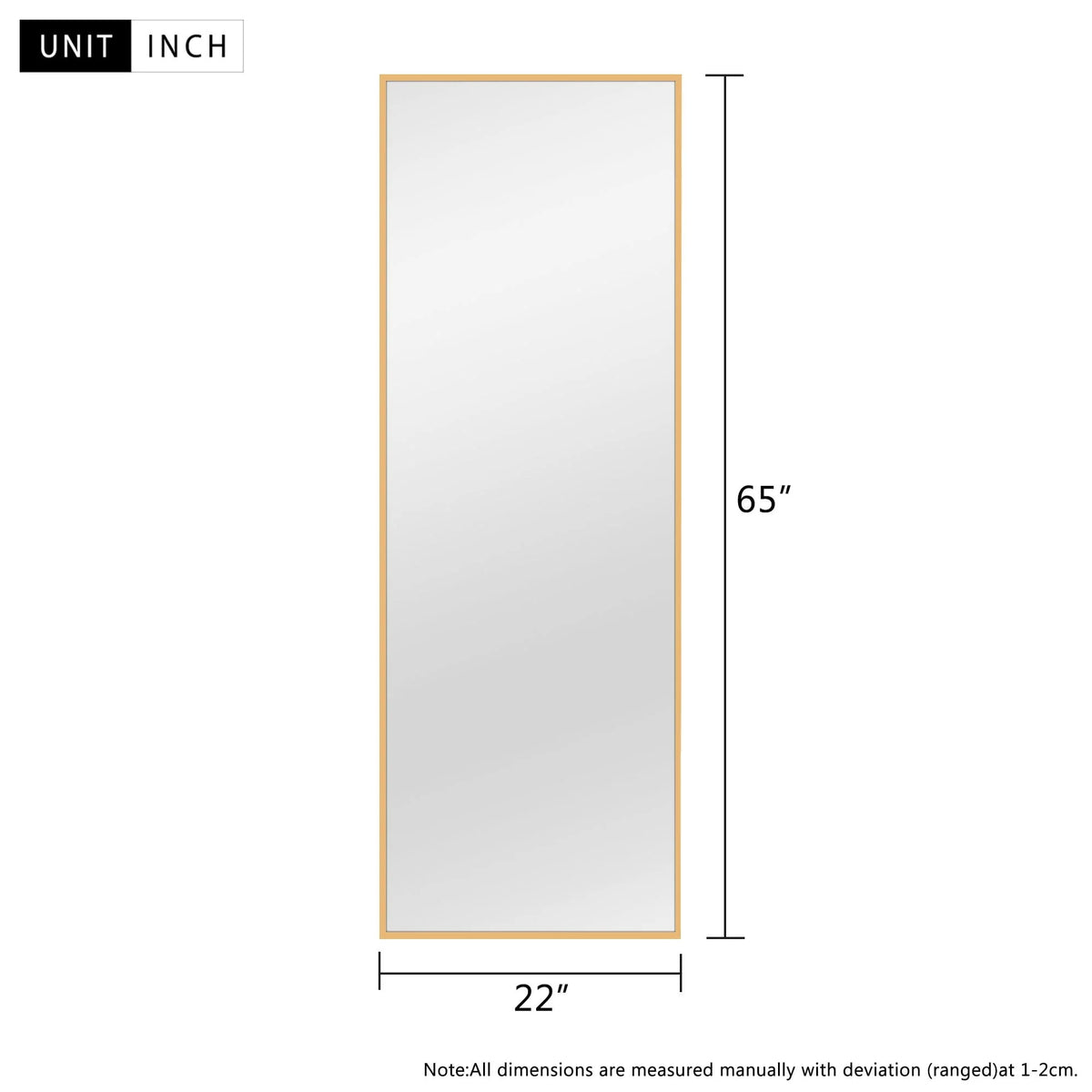 Large Full Length Wall Mounted Mirror, Full Body Dressing Mirror for Bedroom, Entryway and Home Decor