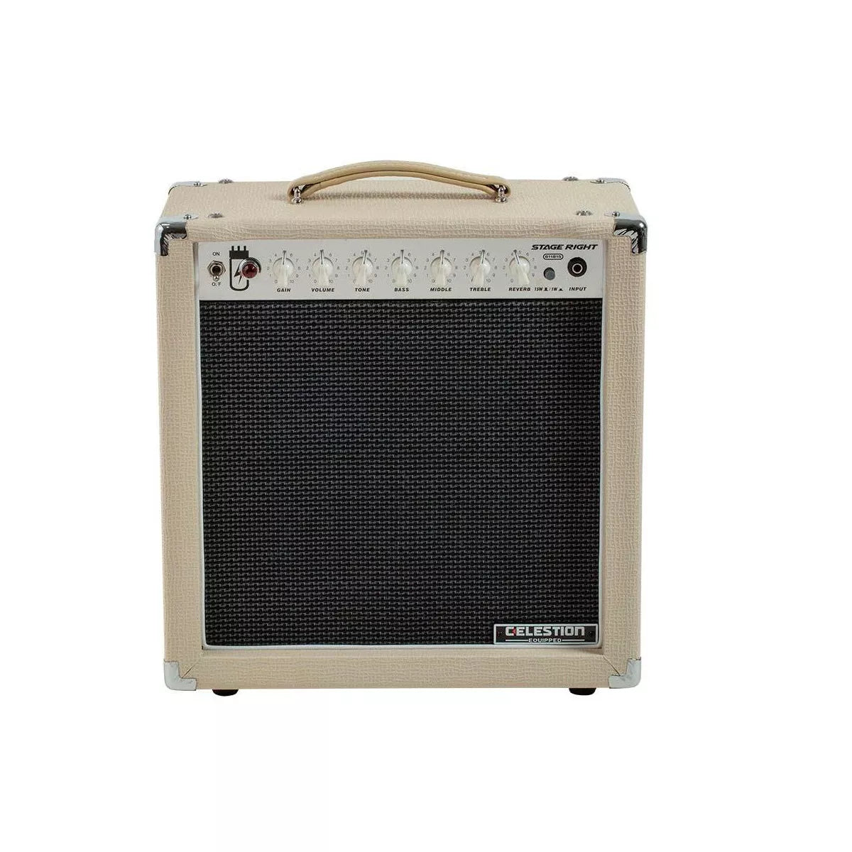 15-Watt 1x12 Guitar Tube Combo Amplifier with 12-Inch Speaker and Spring Reverb