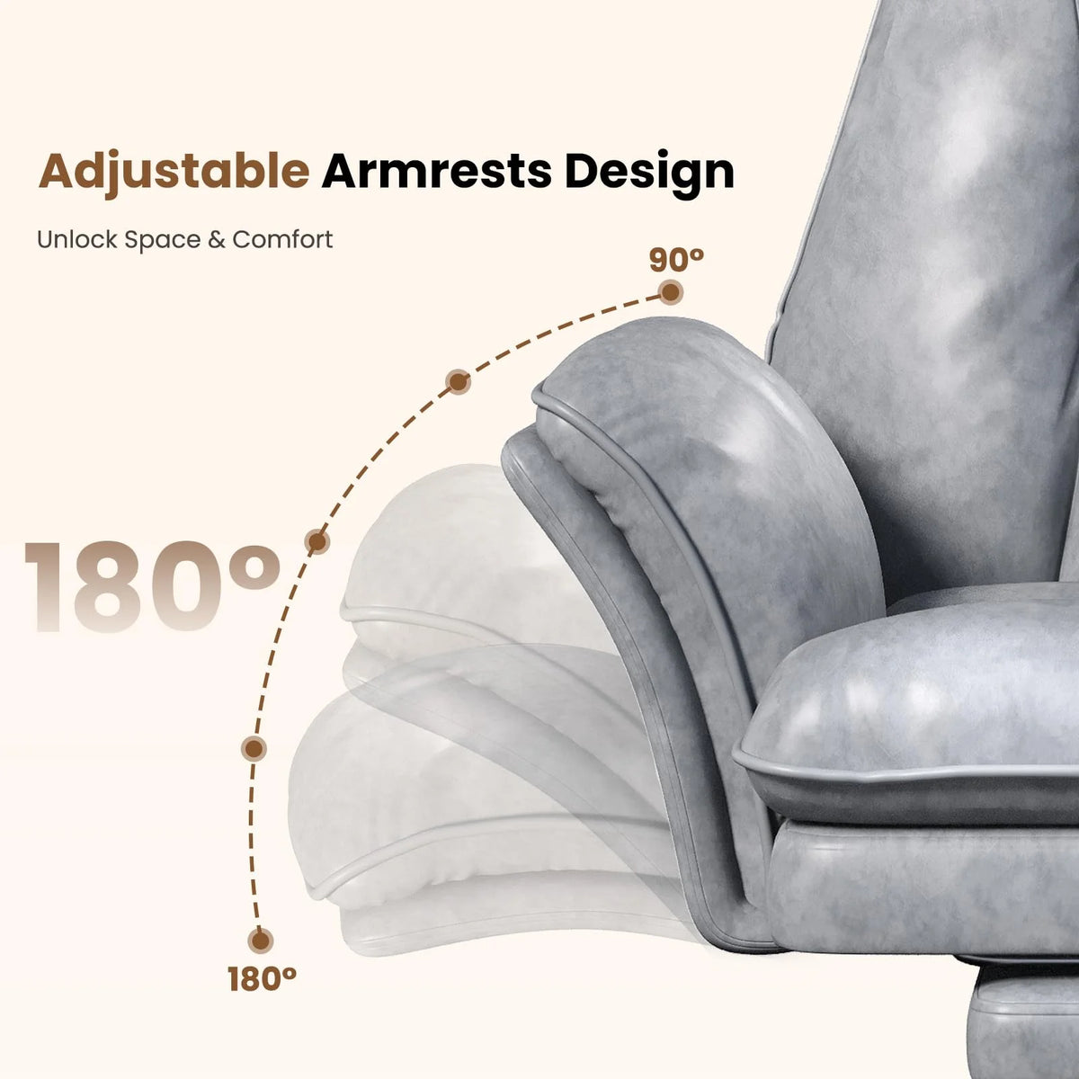 Big and Tall Executive Ergonomic Office Chair, High Back Computer Desk Chair for Home Office and Workspace
