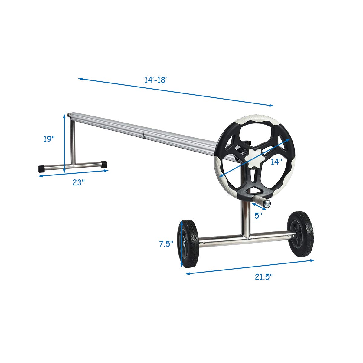 18FT Aluminum Pool Solar Cover Reel �� Complete Reel Set