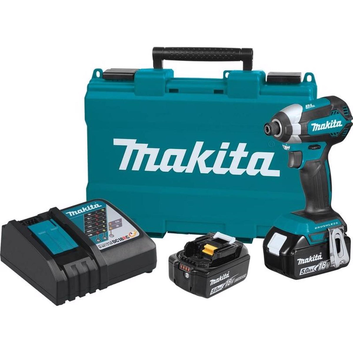 18V Brushless Impact Driver Kit �� 1/4" Cordless with Battery & Charger