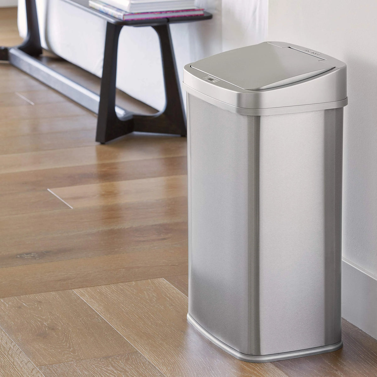13 Gallon Touchless Motion Sensor Trash Can, Automatic Hands-Free Kitchen Garbage Bin with Sensor Lid