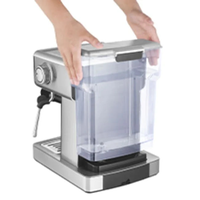 20-Cup Stainless Steel Semi-Automatic Espresso Machine with 0.5-Gallon Water Tank