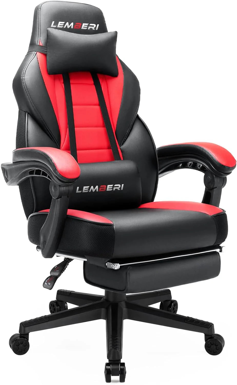 Big and Tall Gaming Chair with Footrest, 400 LB Capacity Ergonomic Video Game Chair for Home and Gaming
