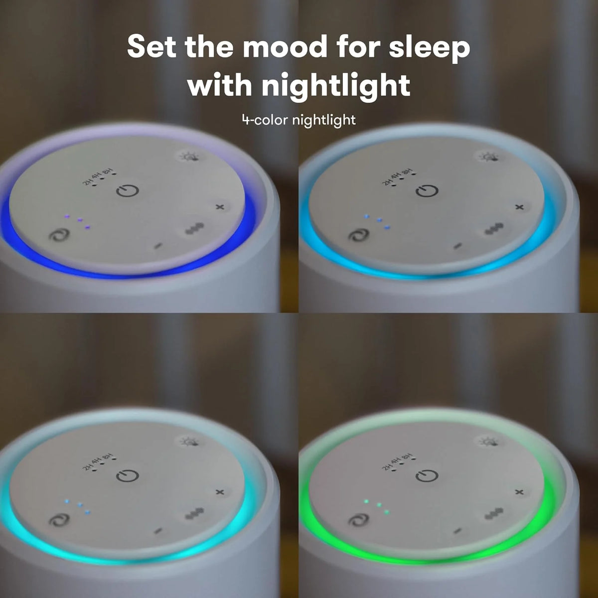 3-in-1 Baby Air Purifier, Compact Nursery Air Cleaner for Baby Room, Bedroom and Home