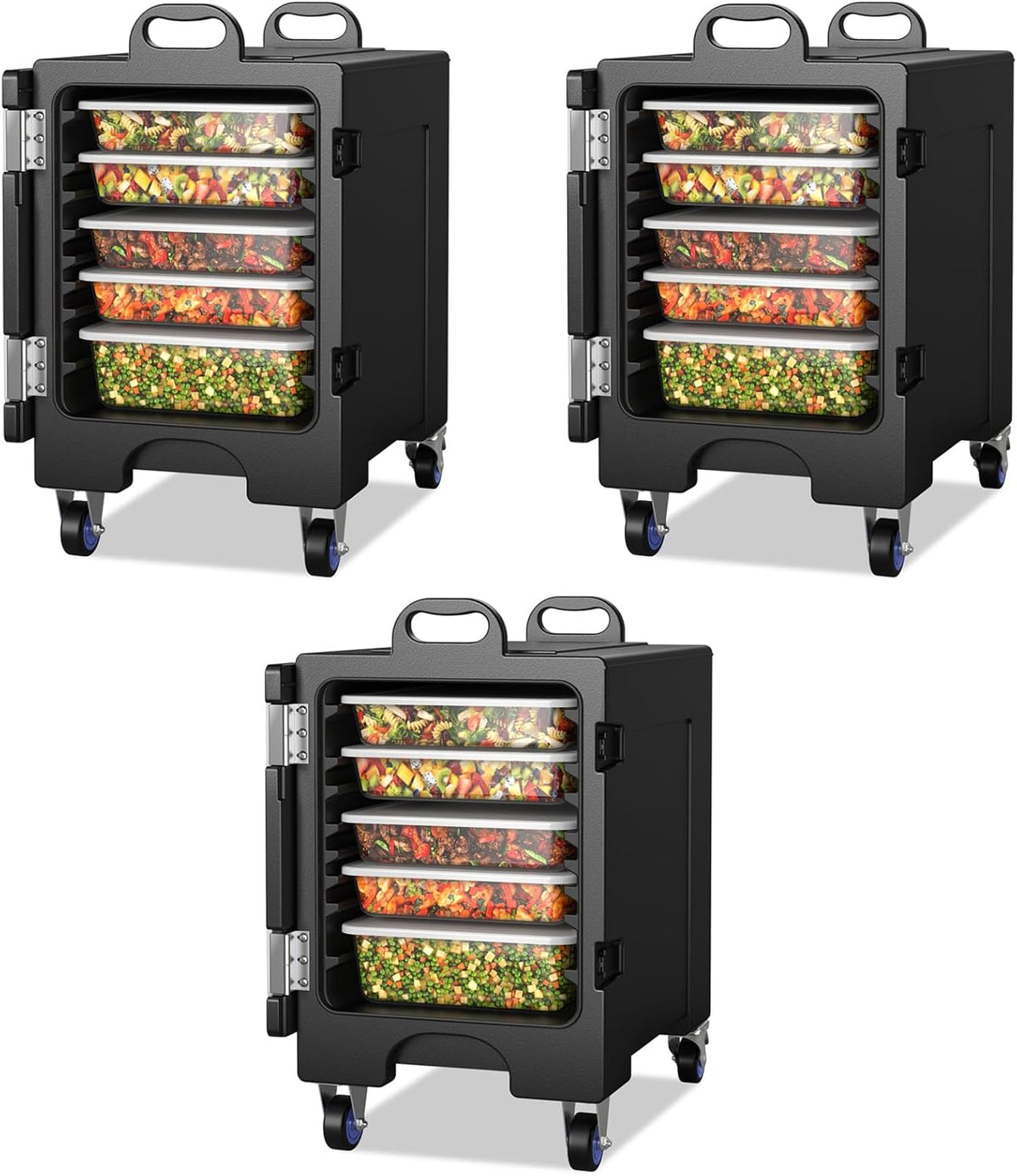 Insulated Food Pan Carrier for 5 Full-Size Pans