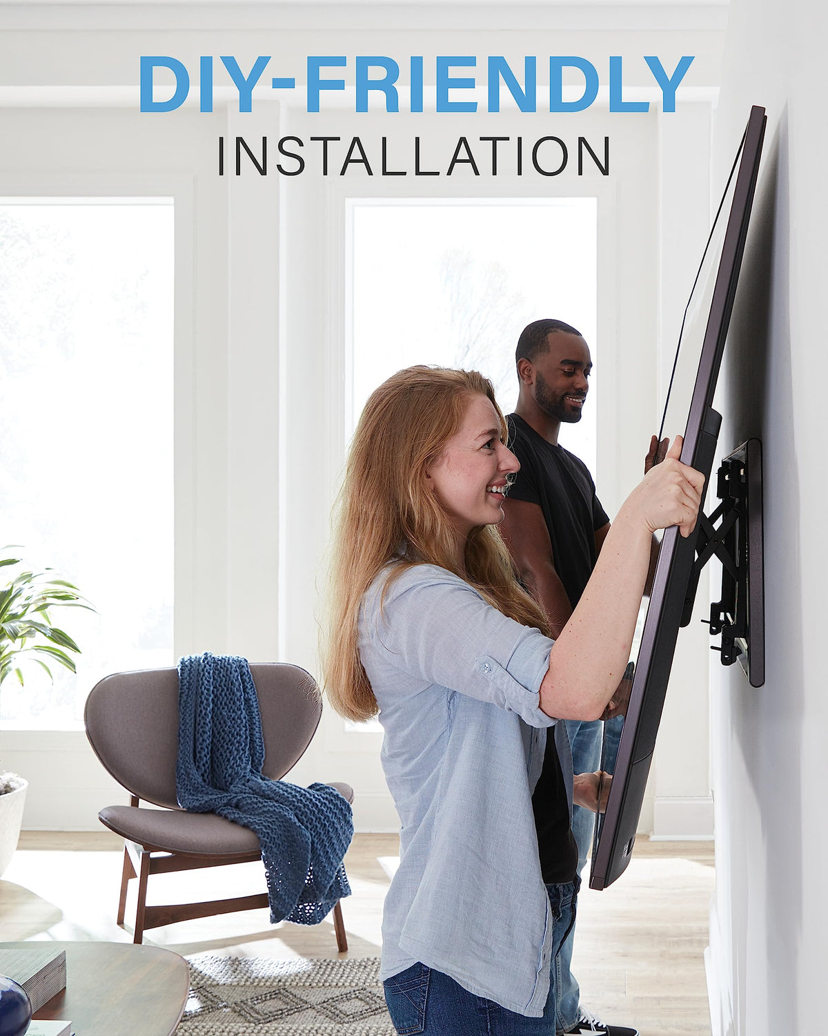 Tilting TV Wall Mount for Large TVs Up to 90 Inches, Heavy Duty Adjustable Flat Screen Television Bracket
