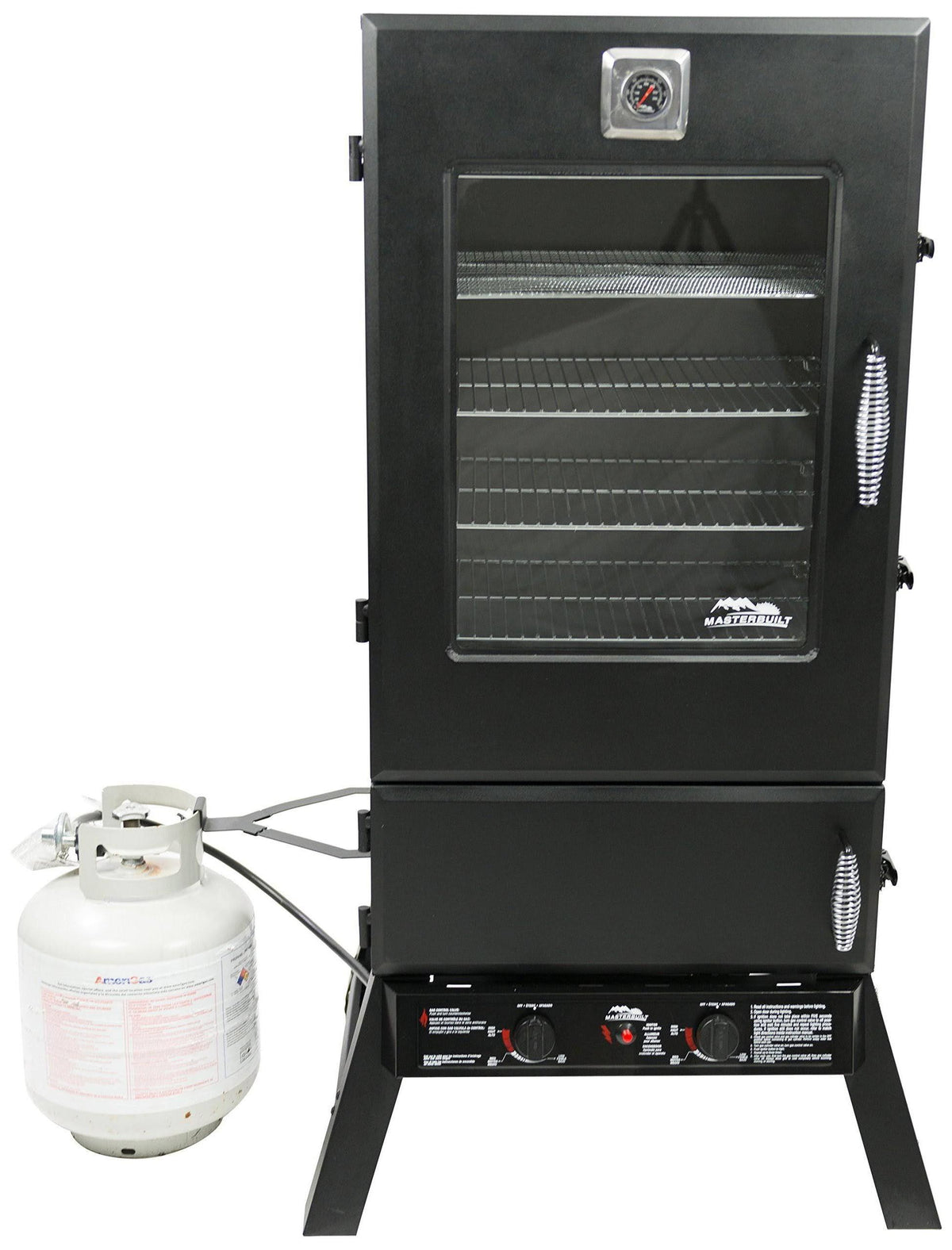 44-Inch Propane Smoker, Vertical Outdoor BBQ Smoker