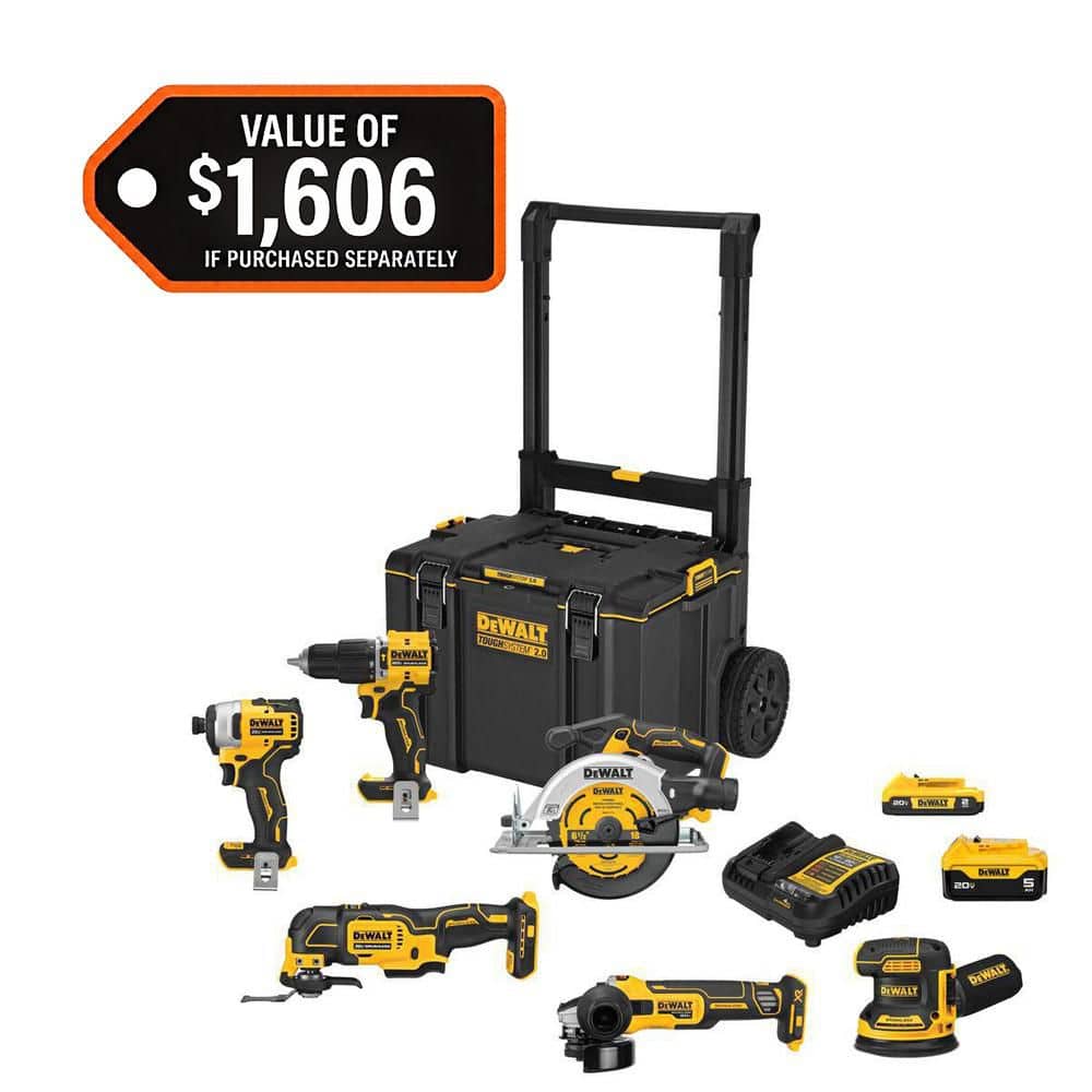 DEWALT DCKTS681D1P1 - 20-Volt MAX ToughSystem Lithium-Ion 6-Tool Cordless Combo Kit