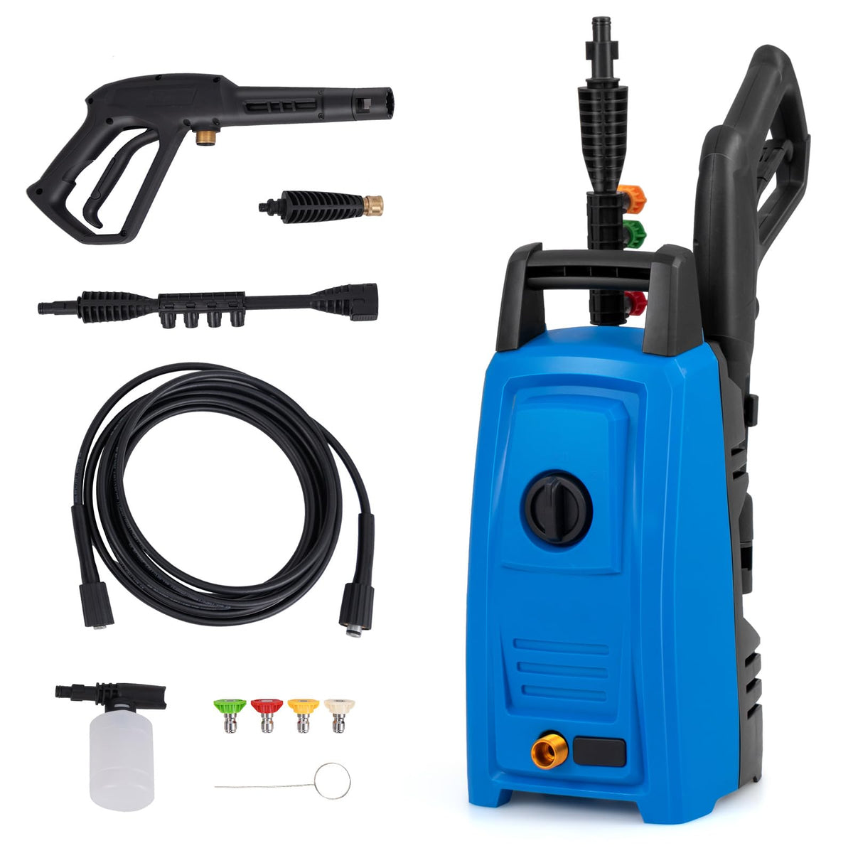 Electric Pressure Washer �� 1900 PSI 1.8 GPM with 4 Quick-Connect Nozzles