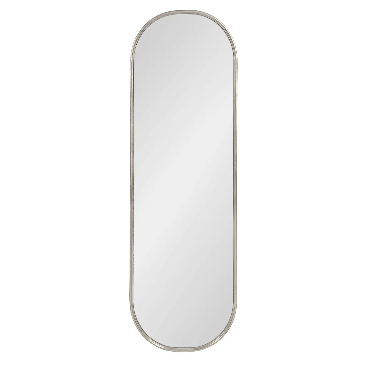 Modern Capsule Framed Wall Mirror, Decorative Oval Accent Mirror for Living Room, Bedroom and Entryway
