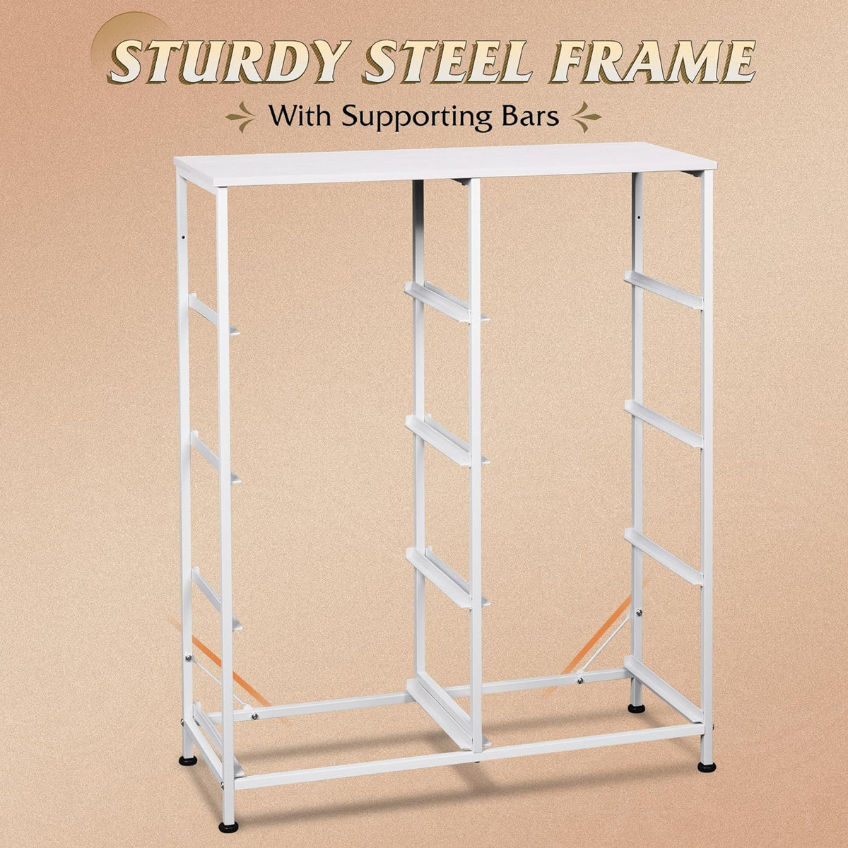 Tall Fabric Dresser with 8 Drawers, Bedroom Storage Chest and Clothing Organizer for Home and Closet