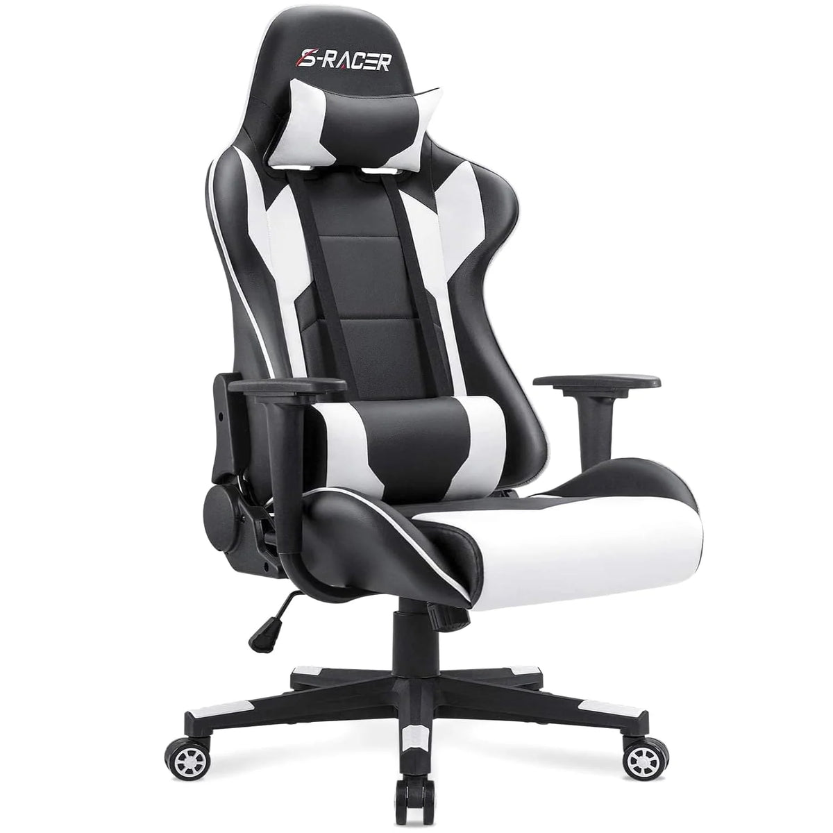 High Back Ergonomic Gaming Chair, Leather Computer Desk Chair for Gaming, Home Office and Work