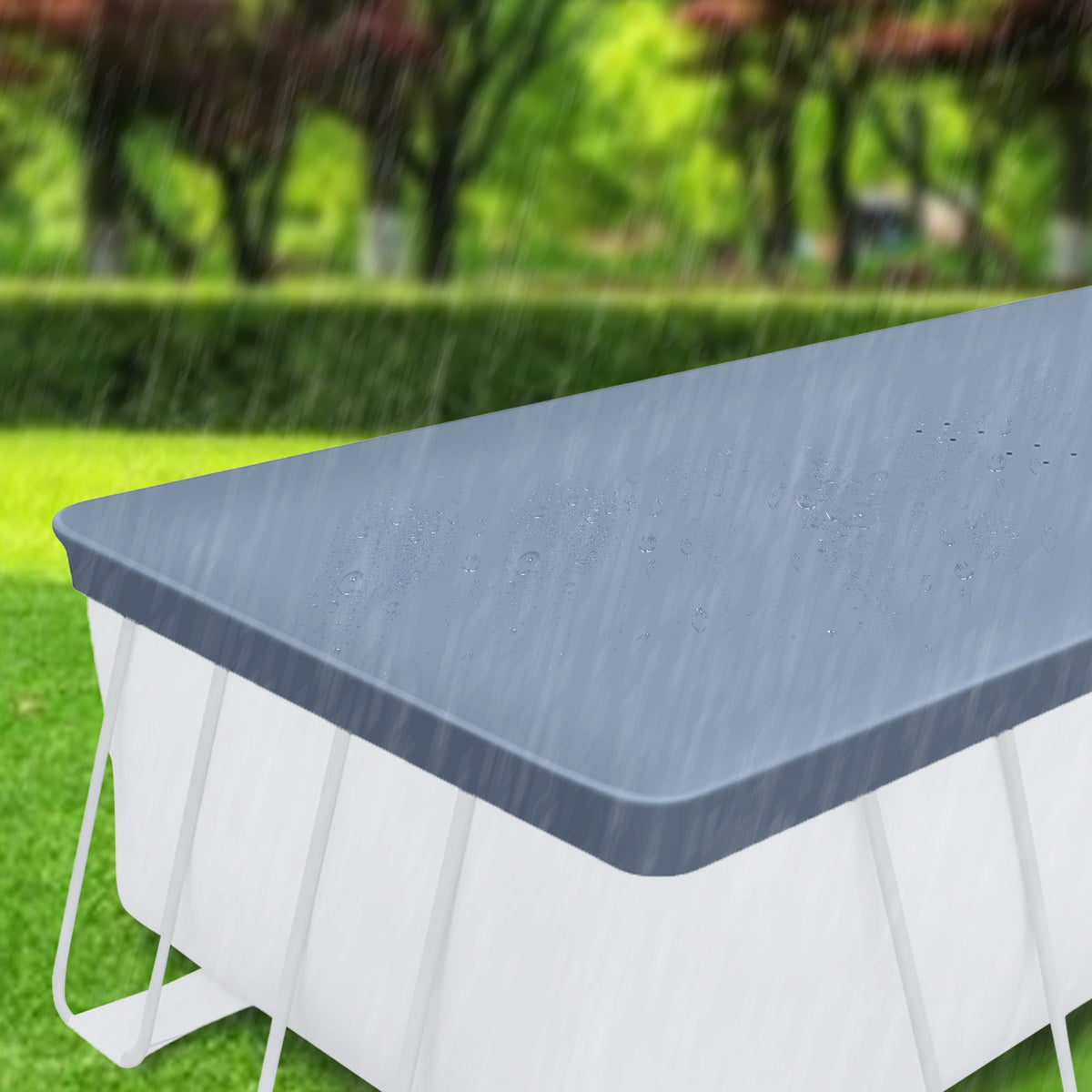 18ft Rectangular Pool Cover �� Durable Above-Ground Cover for Oasis/Activity Pools, Gray