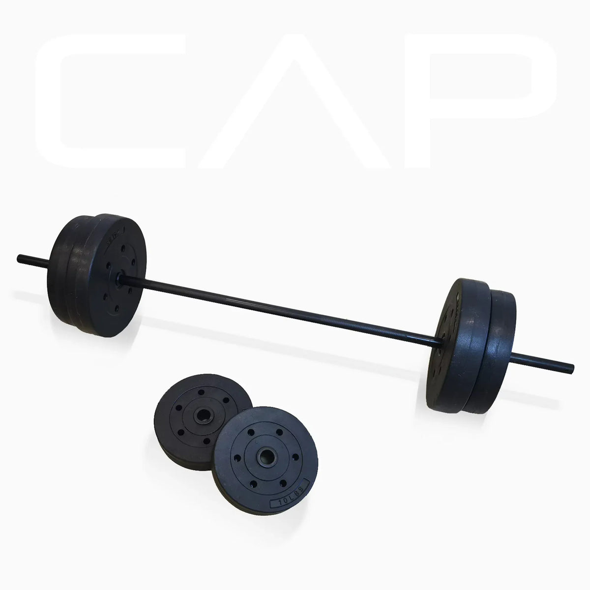 Adjustable Standard Weight Bench with Rack and Leg Extension, 90 lb. Weight Set