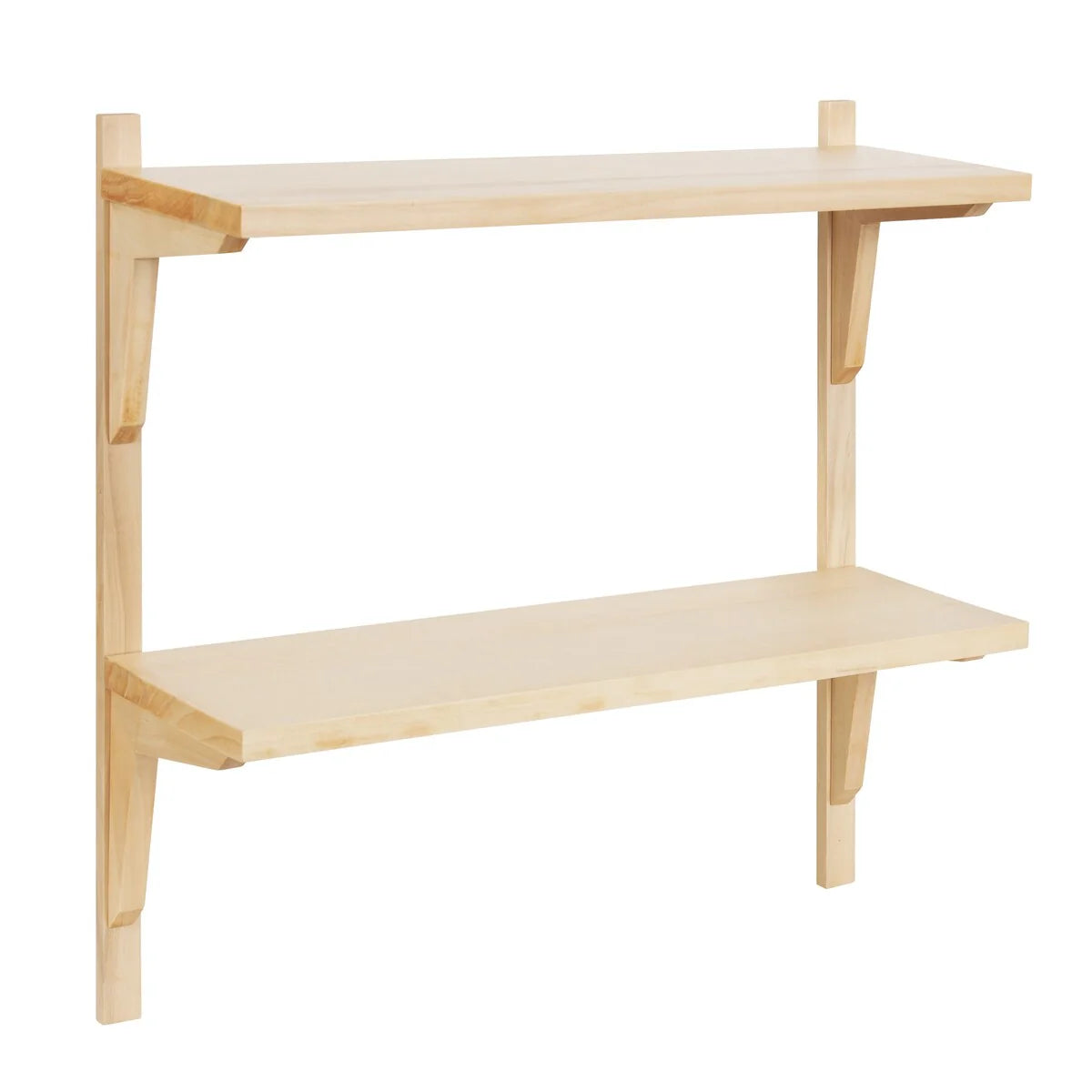 Mid-Century Wall Shelves, 24x8x24 Inch Decorative Wall Mounted Storage and Display Shelving for Home Decor