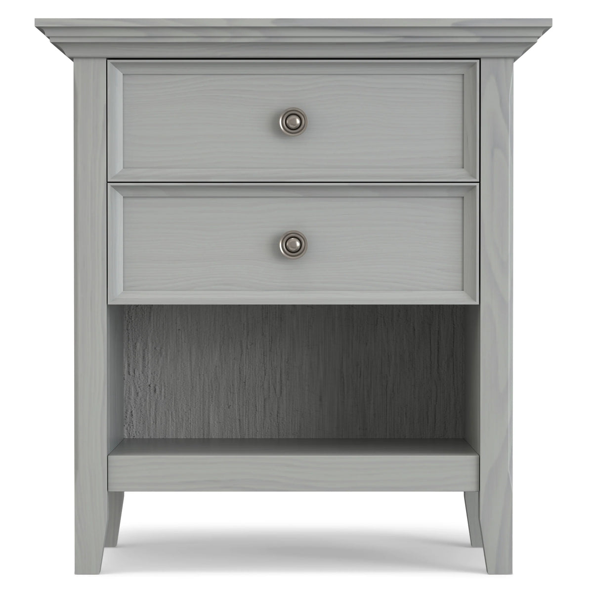 24 Inch Wide Solid Wood Nightstand, Bedside Table and Bedroom End Table