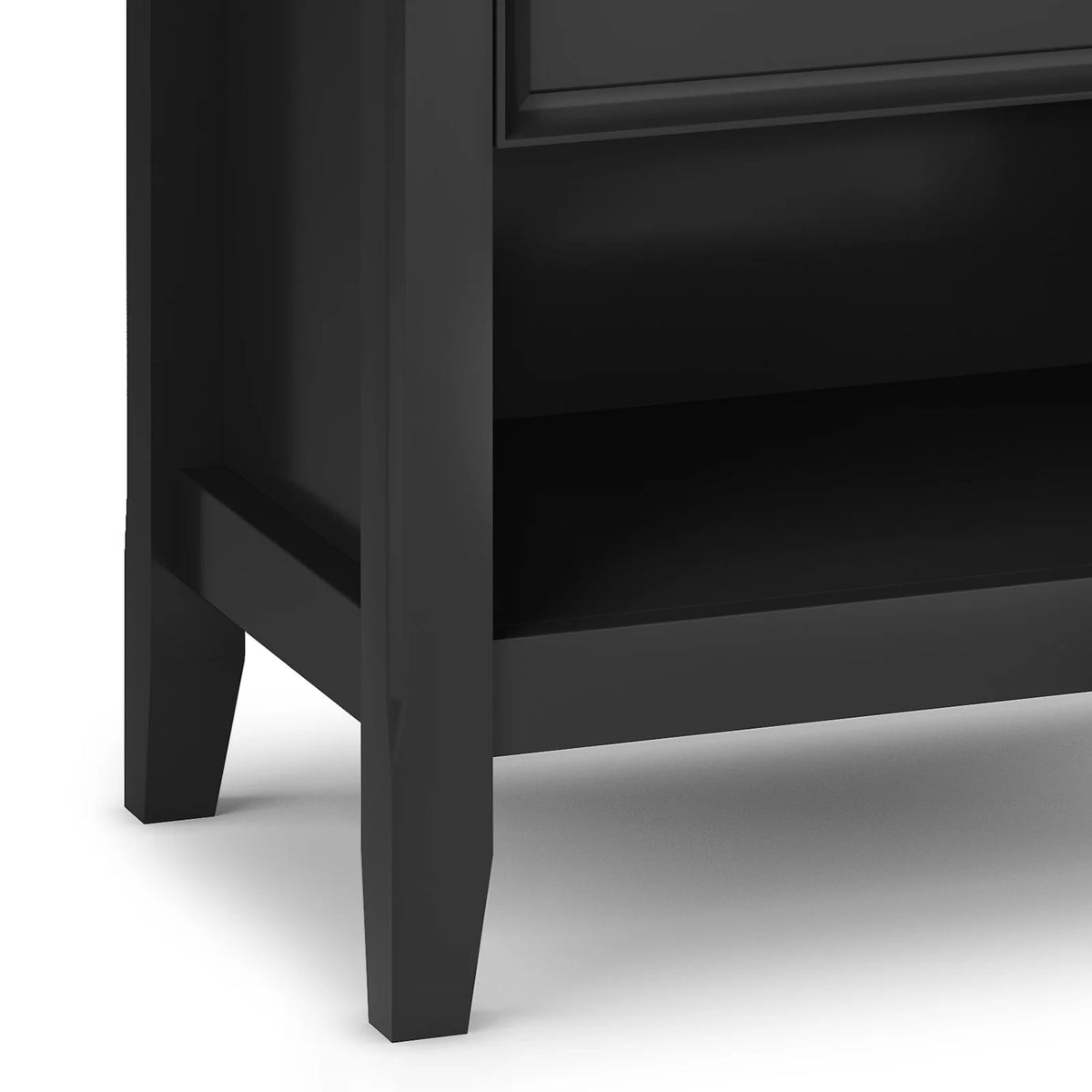 24 Inch Wide Solid Wood Nightstand, Bedside Table and Bedroom End Table