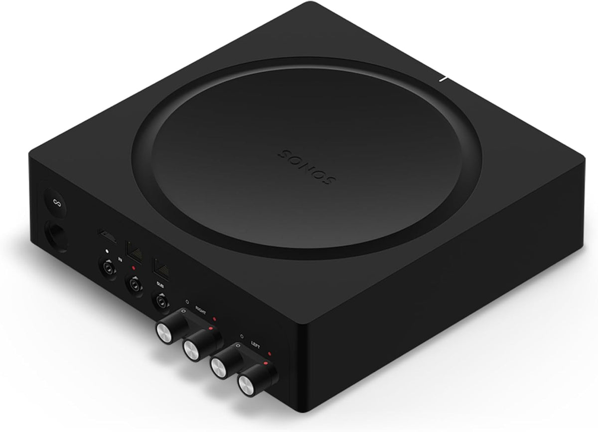 Versatile Black Audio Amplifier for All Entertainment