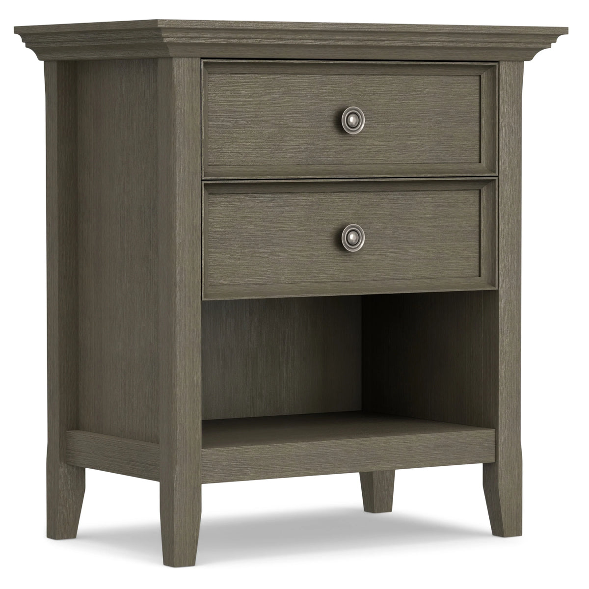 24 Inch Wide Solid Wood Nightstand, Bedside Table and Bedroom End Table
