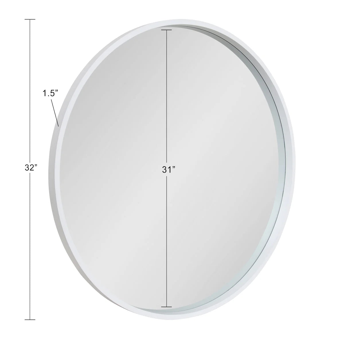 Round Wood Accent Wall Mirror, Modern Decorative Wooden Frame Mirror for Living Room, Bedroom and Entryway