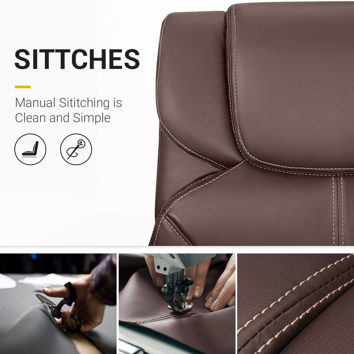 Mid Back Office Chair, Ergonomic Swivel Computer Task Chair for Home Office, Work and Study