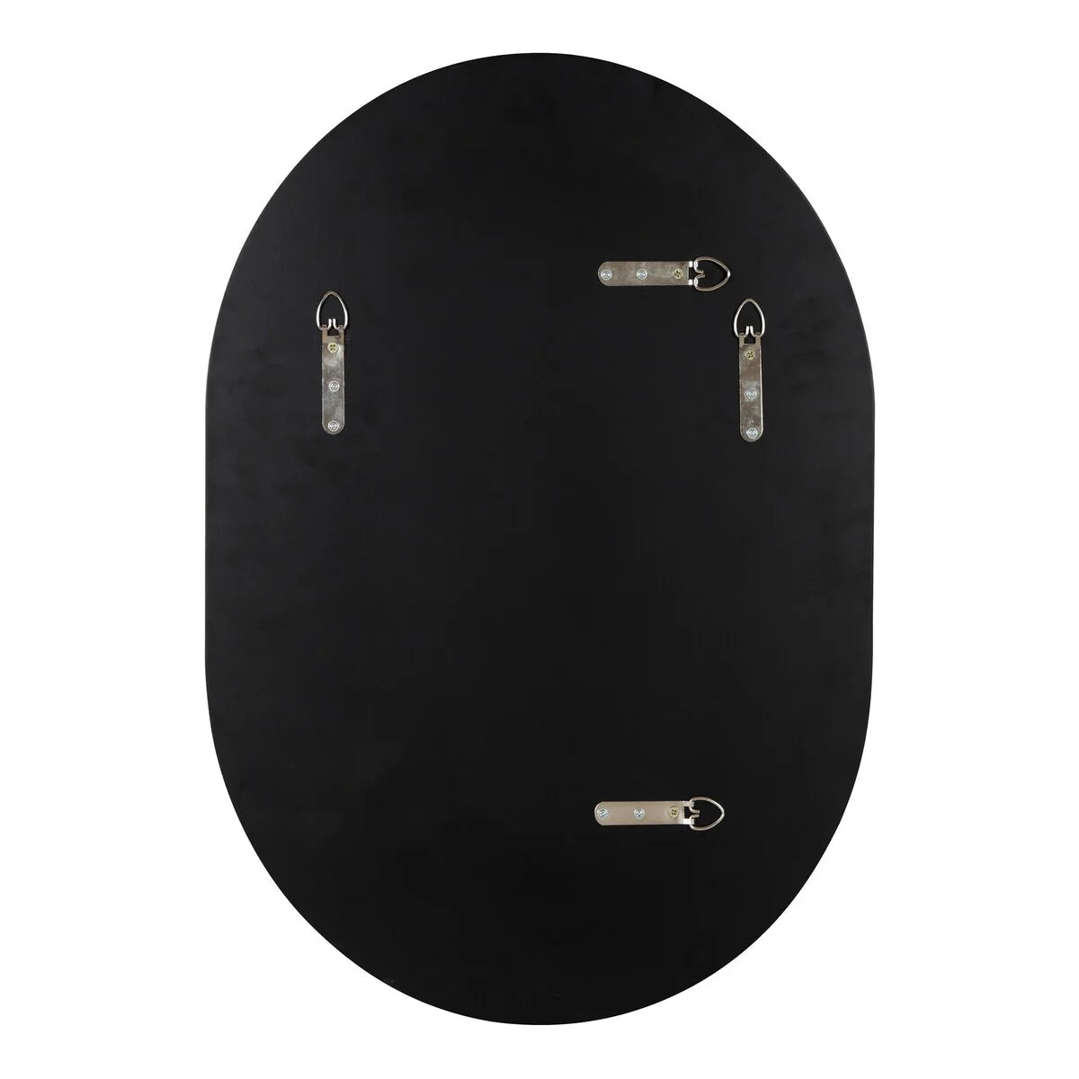 Modern Capsule Framed Wall Mirror, Decorative Oval Accent Mirror for Living Room, Bedroom and Entryway
