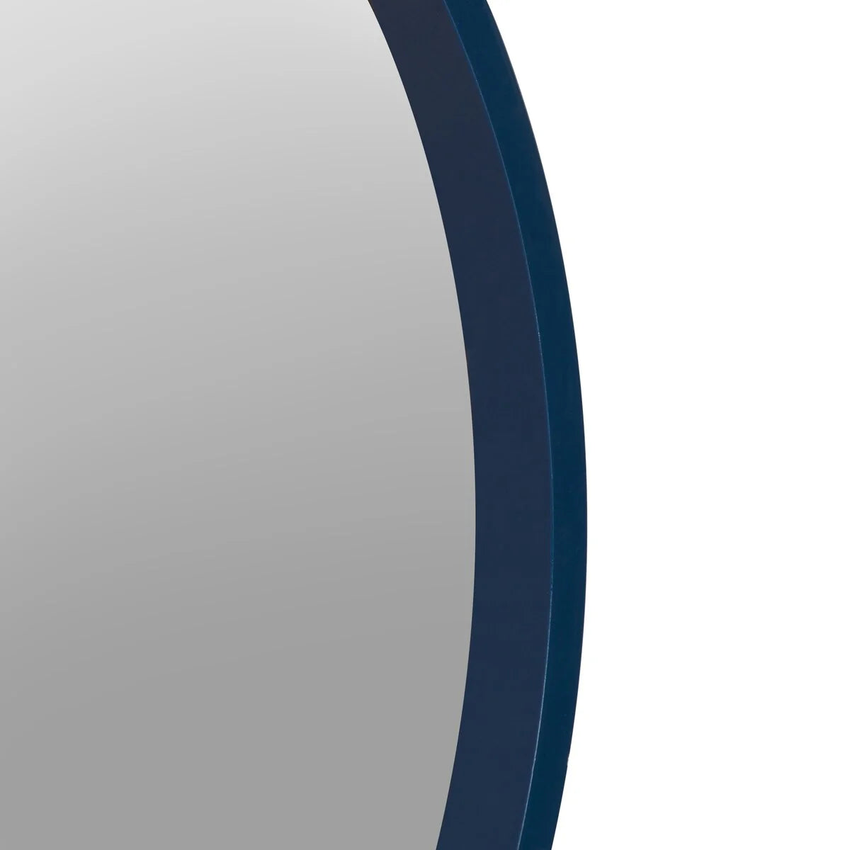 Round Wood Accent Wall Mirror, Modern Decorative Wooden Frame Mirror for Living Room, Bedroom and Entryway
