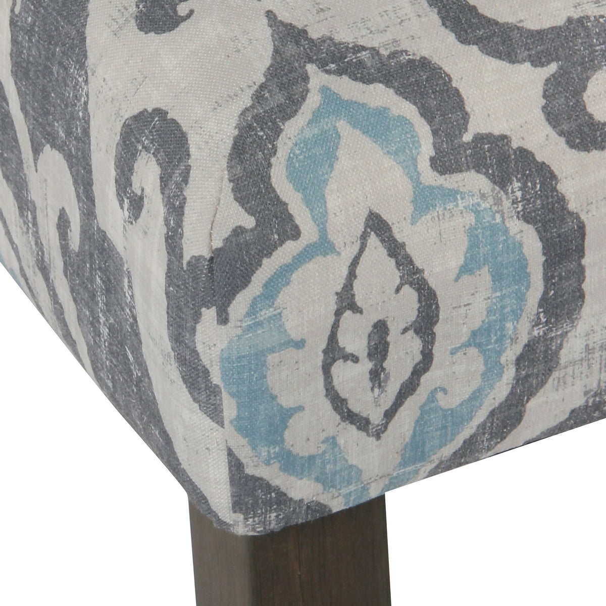 Set of 2 Upholstered Medallion Dining Chairs, Comfortable Parsons Style Chairs for Kitchen and Dining Room