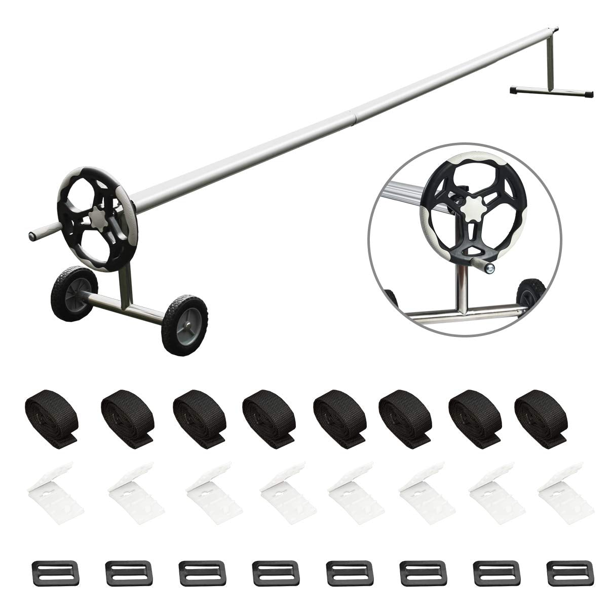 18FT Aluminum Pool Solar Cover Reel �� Complete Reel Set