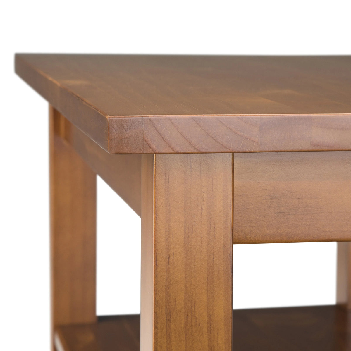 14" Wide Solid Wood Narrow Side Table, Rectangle Transitional Style Accent Table