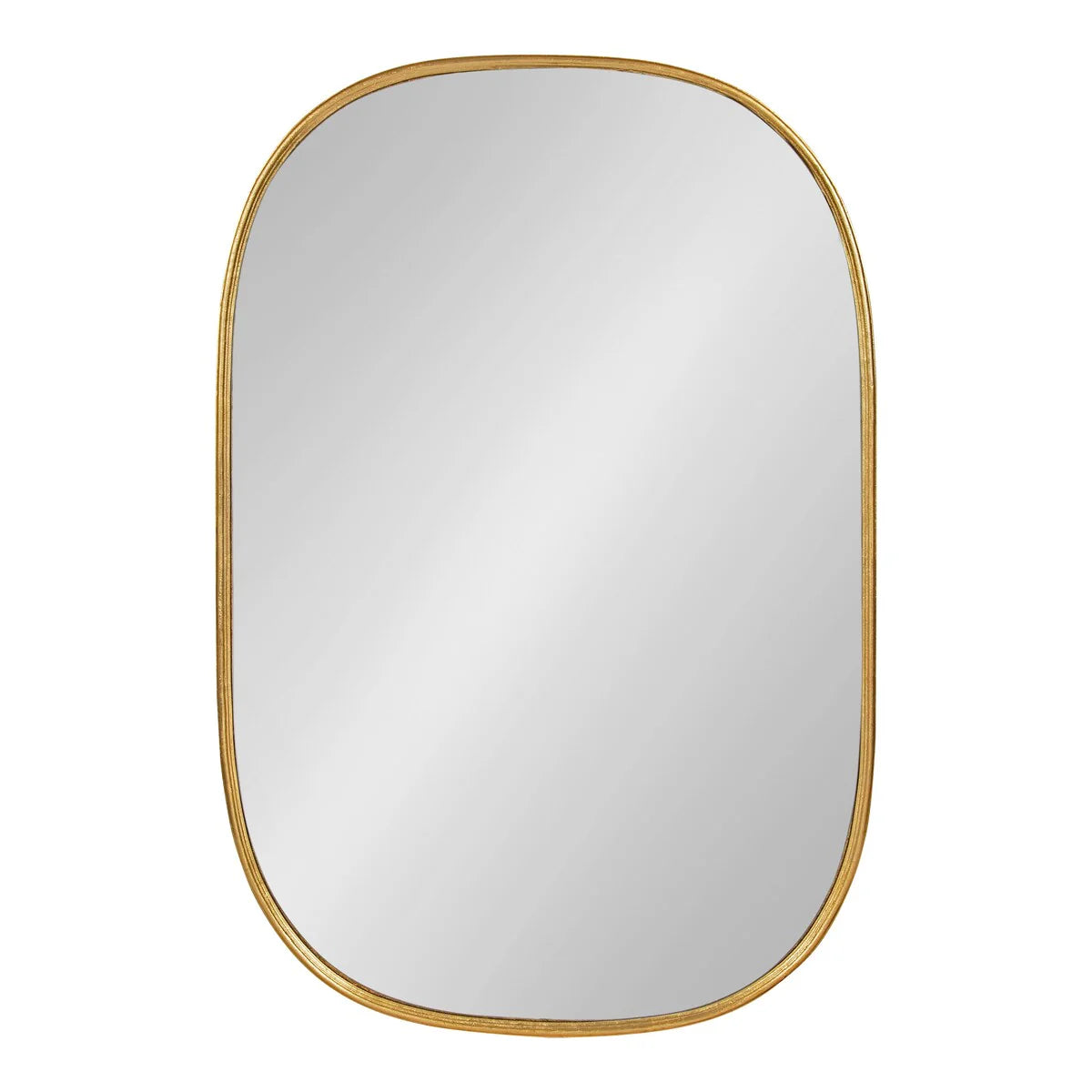 Modern Capsule Framed Wall Mirror, Decorative Oval Accent Mirror for Living Room, Bedroom and Entryway