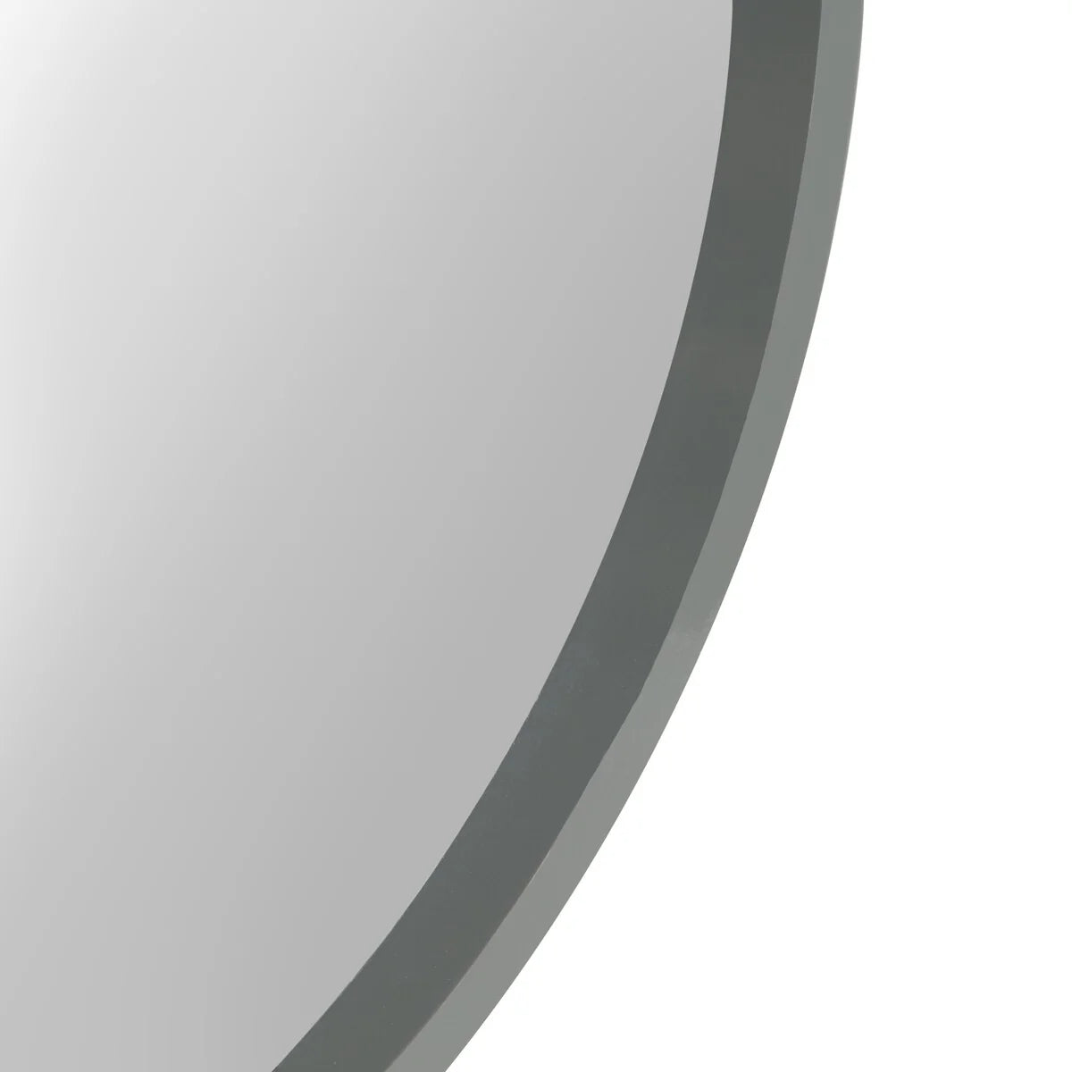 Round Wood Accent Wall Mirror, Modern Decorative Wooden Frame Mirror for Living Room, Bedroom and Entryway