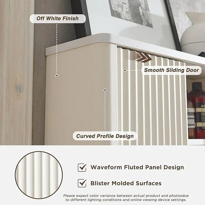 Modern Bathroom Wall Cabinet, Wall Mounted Medicine Storage Organizer with Shelves for Home Organization