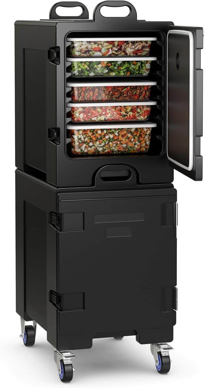 Insulated Food Pan Carrier for 5 Full-Size Pans