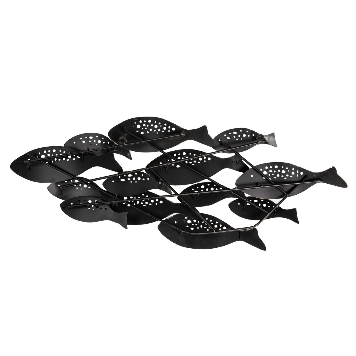Modern Coastal Metal Wall Art, Decorative Fish Wall Sculpture for Living Room, Bedroom and Home Decoration