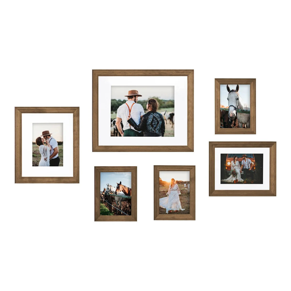 Gallery Wall Frame Set, Multi-Piece Decorative Picture Frames for Photos, Artwork and Home Decor