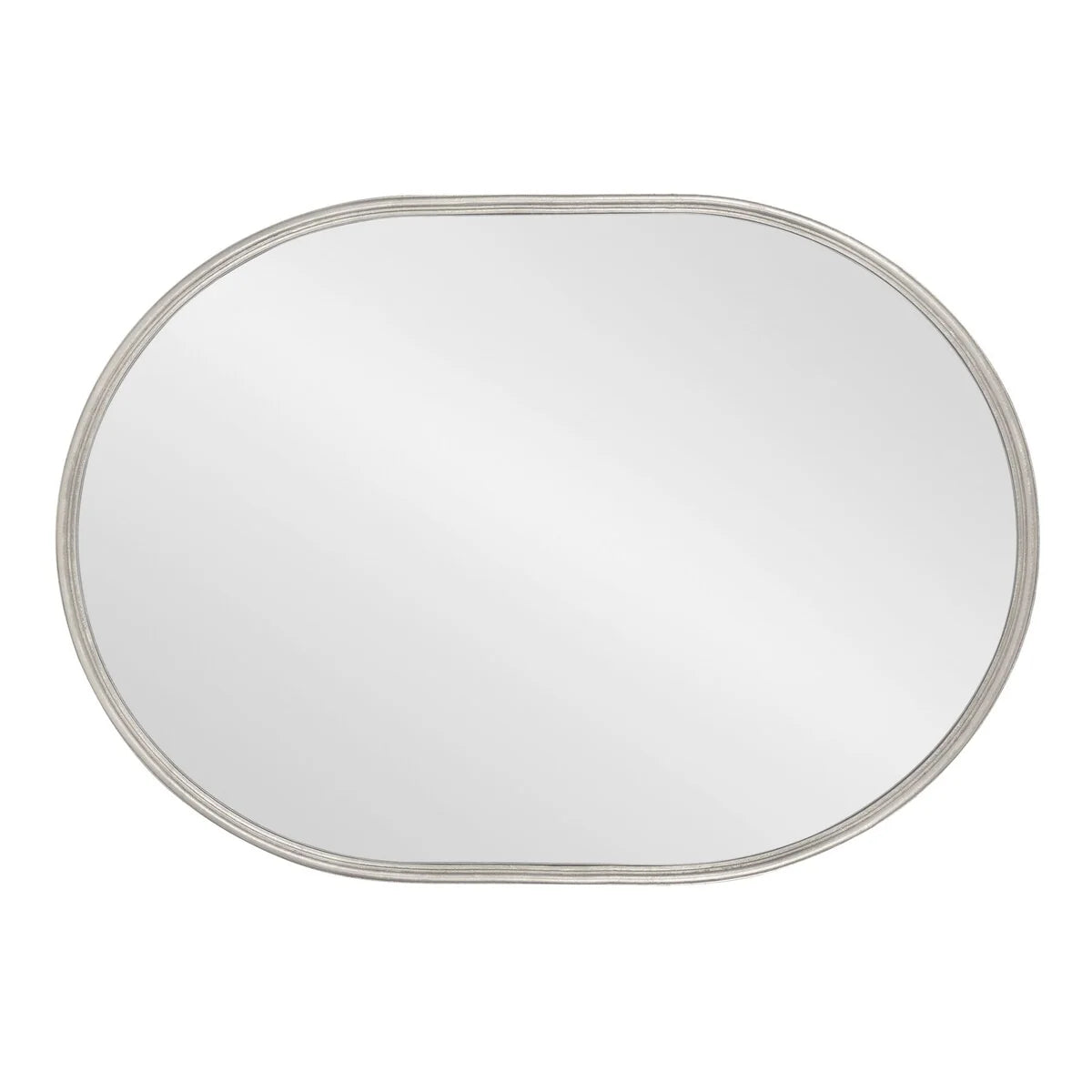 Modern Capsule Framed Wall Mirror, Decorative Oval Accent Mirror for Living Room, Bedroom and Entryway