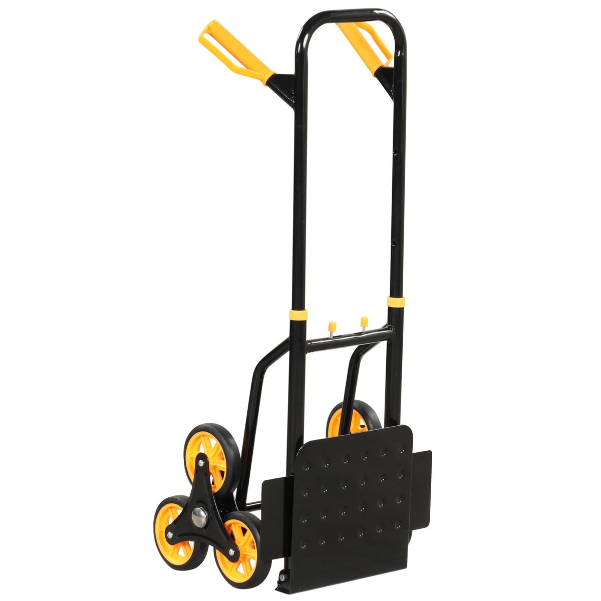 Stair Climber Hand Truck �� Heavy-Duty Folding Dolly with Stair Glide Wheels