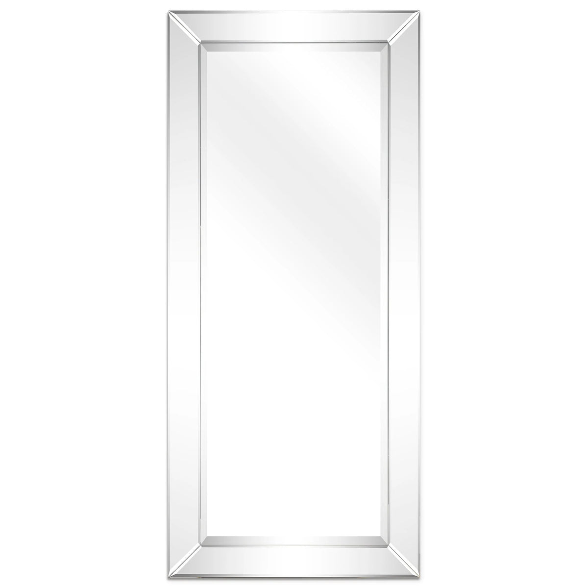 Beveled Rectangular Clear HD Wall Mirror, Bathroom Vanity and Bedroom Mirror, 3 Sizes
