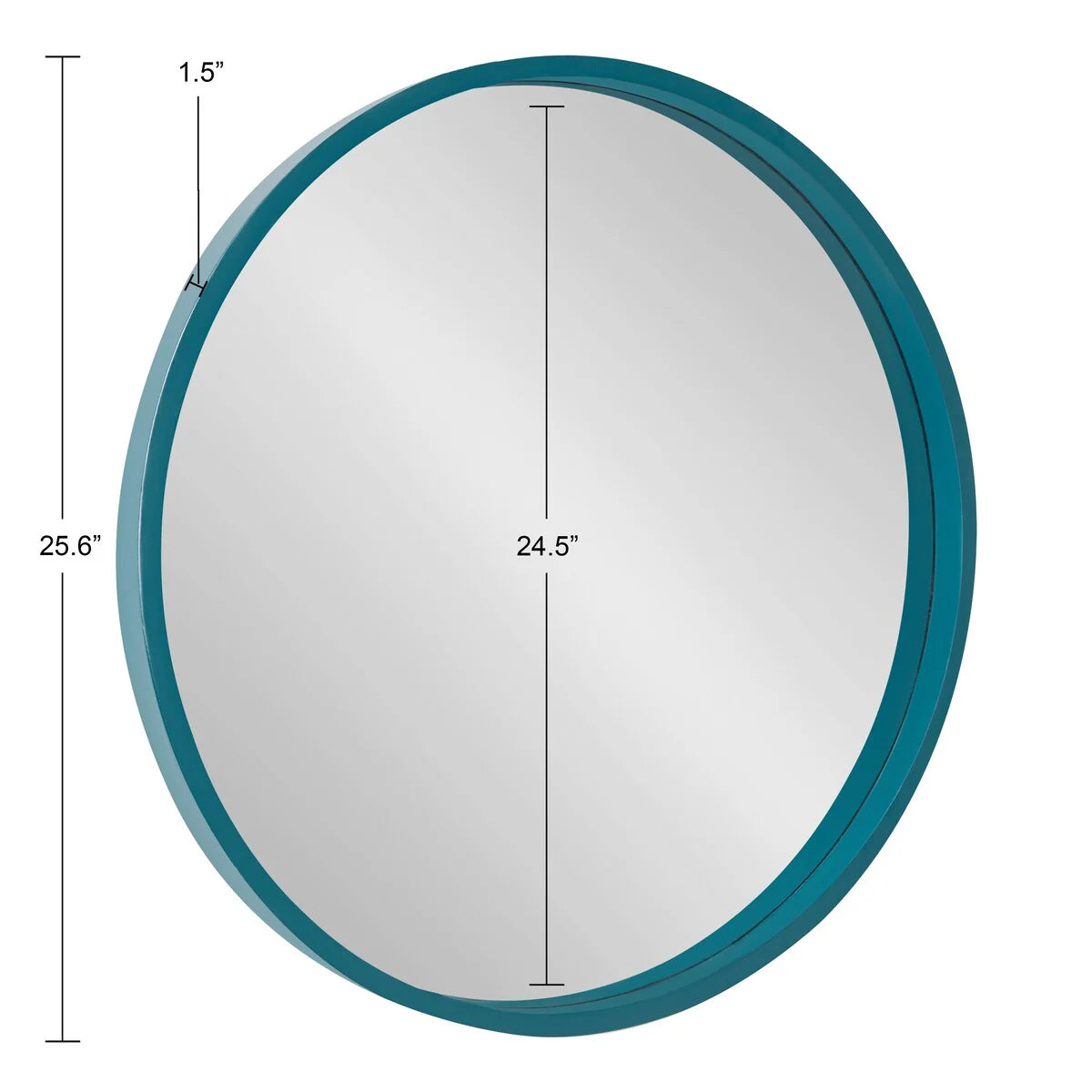 Round Wood Accent Wall Mirror, Modern Decorative Wooden Frame Mirror for Living Room, Bedroom and Entryway