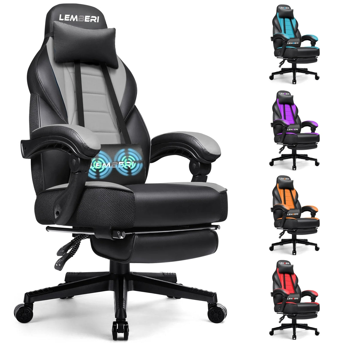 Racing Style Gaming Chair, 300 lbs Big and Tall High Back Computer Chair