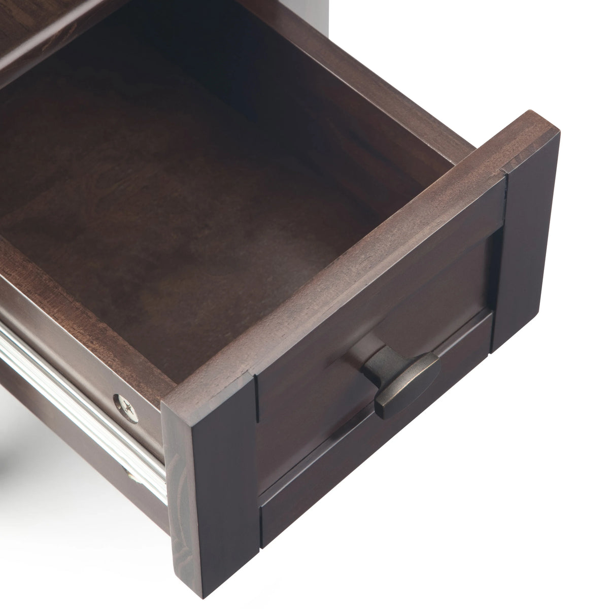 14" Wide Solid Wood Narrow Side Table, Rectangle Transitional Style Accent Table