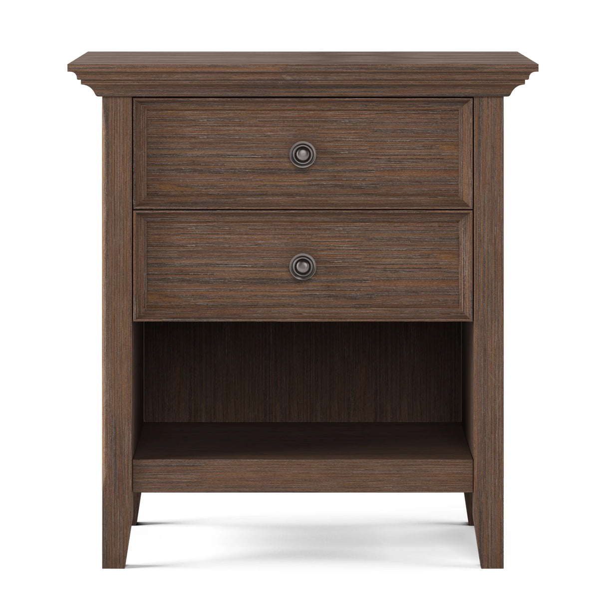 24 Inch Wide Solid Wood Nightstand, Bedside Table and Bedroom End Table