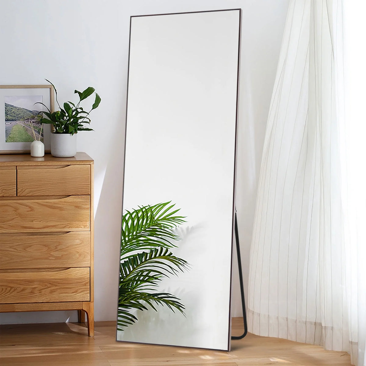 Large Full Length Wall Mounted Mirror, Full Body Dressing Mirror for Bedroom, Entryway and Home Decor