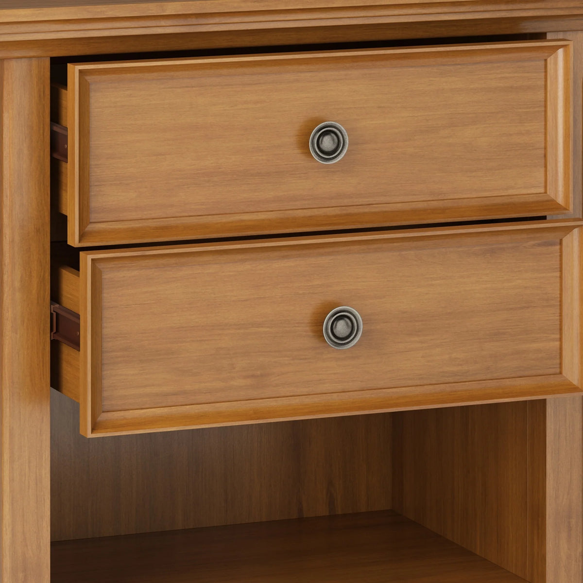 24 Inch Wide Solid Wood Nightstand, Bedside Table and Bedroom End Table