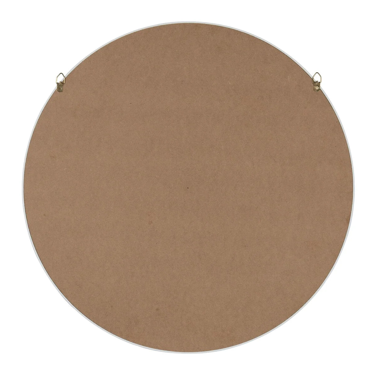 Round Wood Accent Wall Mirror, Modern Decorative Wooden Frame Mirror for Living Room, Bedroom and Entryway