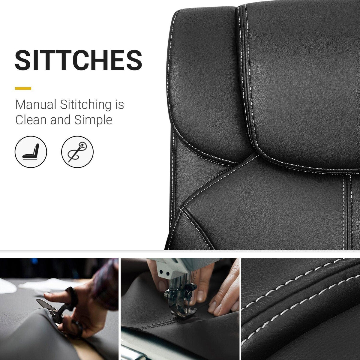 Mid Back Office Chair, Ergonomic Swivel Computer Task Chair for Home Office, Work and Study