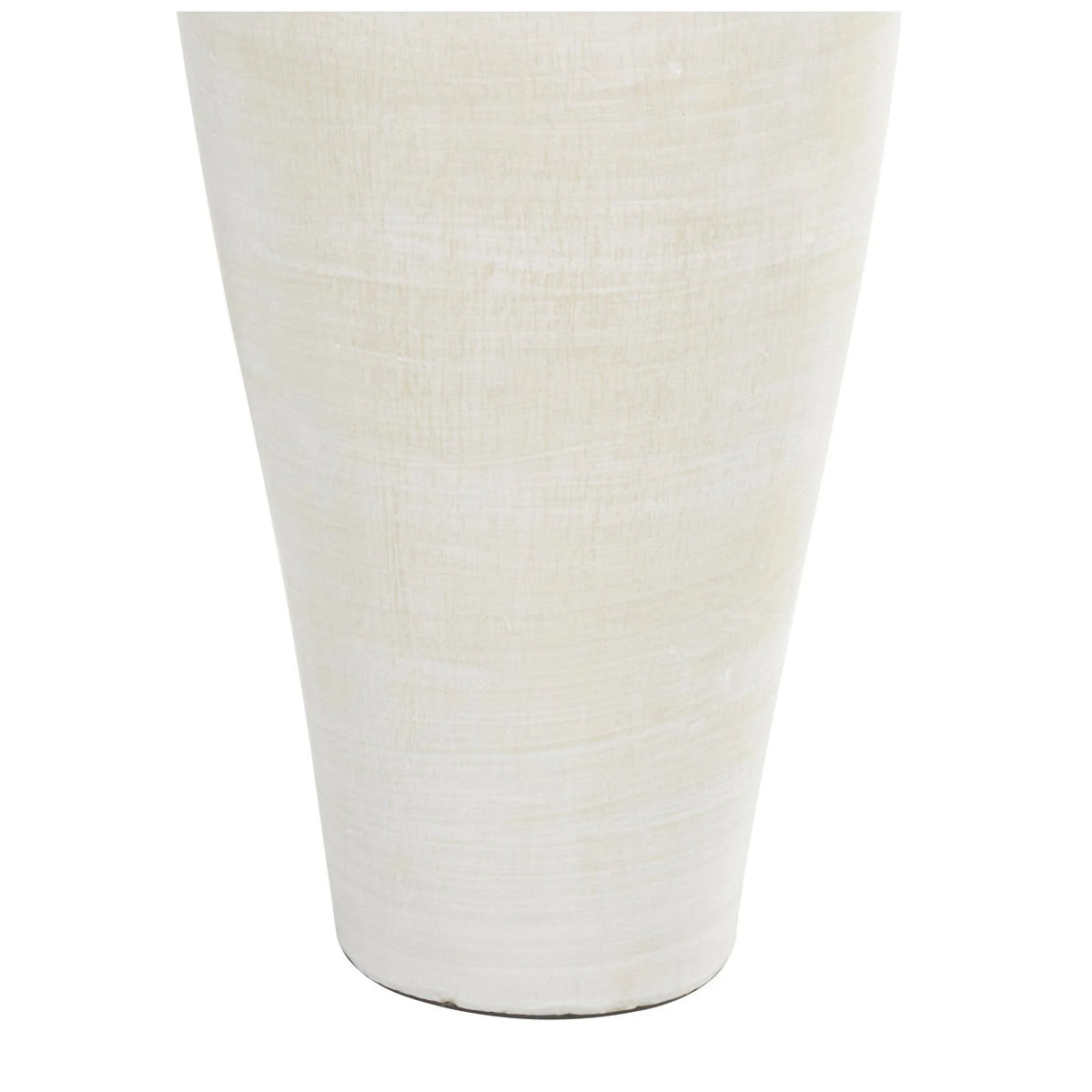 Tall Ceramic Amphora Floor Vase, White Decorative Vase for Home Decor